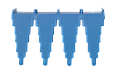 Настенный держатель для инвентаря, 240 мм, синий цвет, фото 3