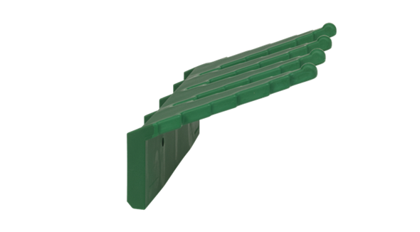 Настенный держатель для инвентаря, 240 мм, зеленый цвет - фото 1 - id-p85517281