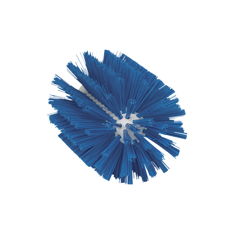 Щетка-ерш для очистки труб, гибкая ручка, Ø103 мм, средний ворс, синий цвет