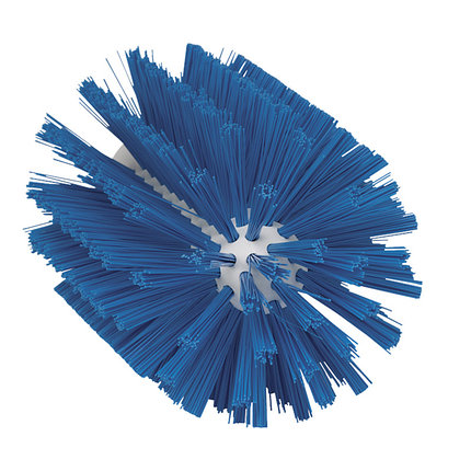 Щетка-ерш для очистки труб, гибкая ручка, Ø63 мм, жёсткий ворс, синий цвет, фото 2