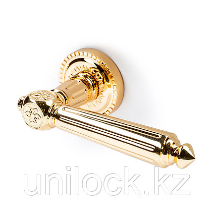 Ручка дверная FOLLETTO DIAMOND золото 24k, фото 2