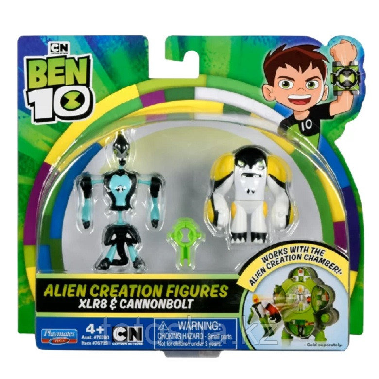 Ben 10 Набор из 2 разборных фигурок и ключа: Молния и Ядро , 76783