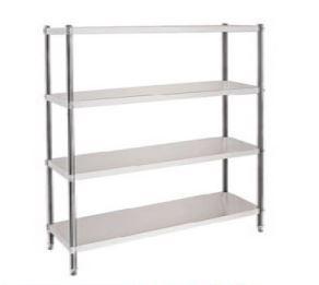 Угловой стеклянный стеллаж для посуды - 89 фото