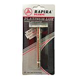 Станки для бритья многоразовые Рапира Luxe в упаковке железной ручкой (144 шт), фото 2