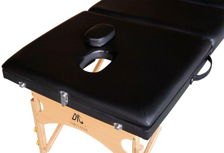 Складной массажный стол DFC Nirvana Relax Pro Black (черный) - фото 5 - id-p38366419