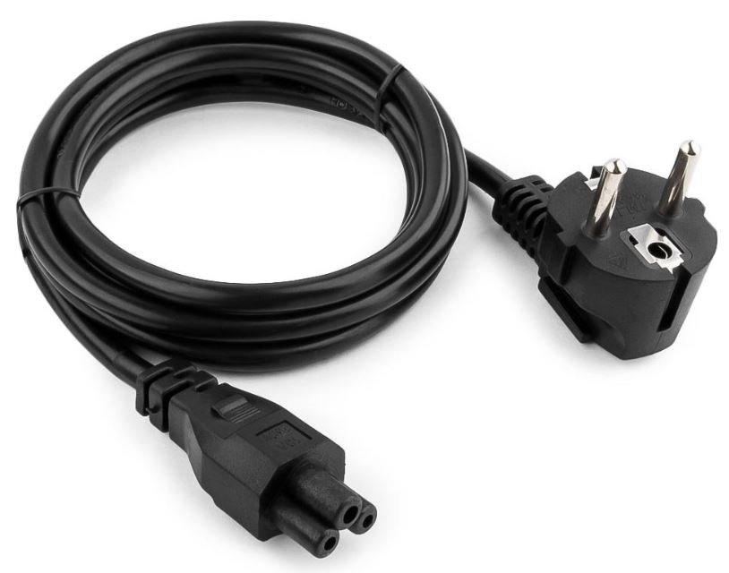Кабель питания для ноутбуков Cablexpert PC-186-ML12-3M 3м Schuko- C5 10А пакет черный