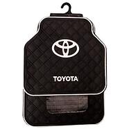 Набор полиуретановых ковриков с логотипом в автомобиль (Toyota), фото 2