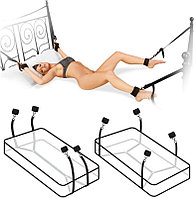 Бондажный набор для кровати Frisky Under the Bed restraint system (черный, розовый)