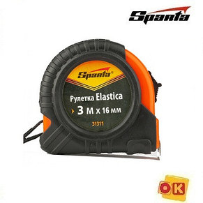 Рулетка Elastica, 3 м х 16 мм. SPARTA, фото 2
