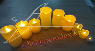 Свечи пластмасовые свечи светодиодные на батарейке, свеча на батарейке, ночник свеча, свечи без воска и огня.
