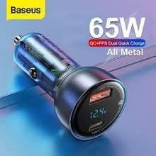 Втомобильное зарядное устройство Baseus 65 Вт с поддержкой функции быстрой зарядки — Dual Quick Charge