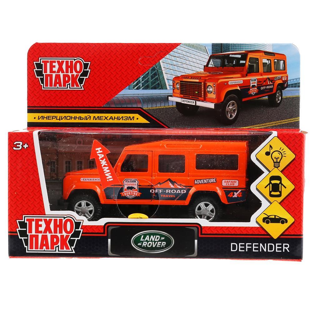 ТехноПарк Металлическая инерционная модель Land Rover Defender, спорт, 12 см., фото 1