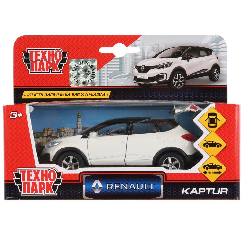 ТехноПарк Металлическая инерционная модель Renault Kaptur, бело-чёрный, 12 см. (звук) - фото 1 - id-p85569513