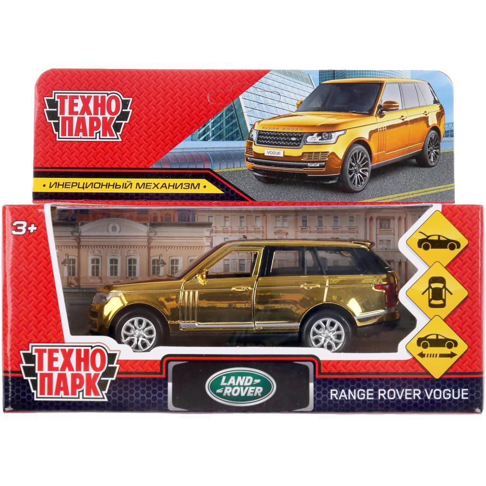 ТехноПарк Металлическая инерционная модель Land Rover Range Rover Vogue, золотой, 12 см.