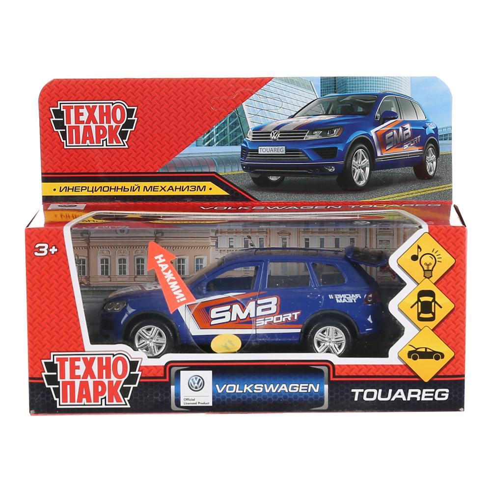 ТехноПарк Металлическая инерционная модель Volkswagen Touareg, Синий Спорт, 12 см., фото 1