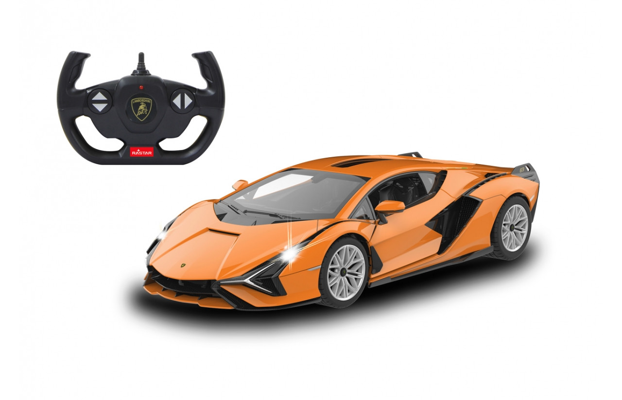 Rastar Радиоуправляемая машинка Lamborghini Sian FKP 37, оранжевый 1/14