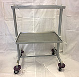 Столик инструментальный СИ-5 (2 полки, стекло и металл), фото 3