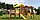 Детская площадка Савушка BABY-2 (play), с рукоходом, скалодромом, биноклем, рулём, турником, горкой, фото 6