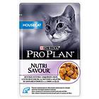Pro Plan NutriSavour Housecat, для домашних кошек с индейкой, кусочки в желе, пауч. 85гр.