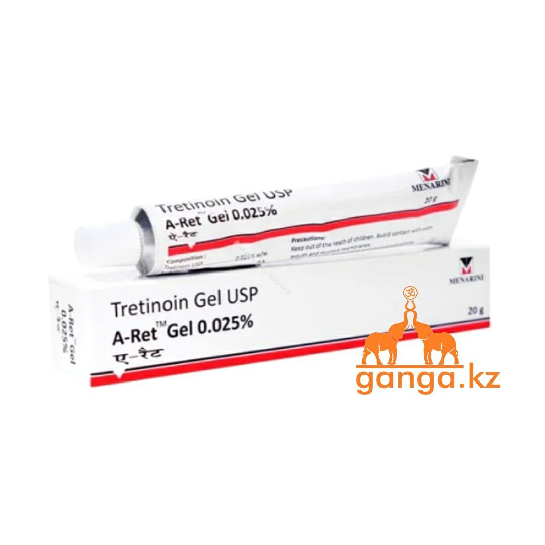 Третиноин Гель 0.025% (A-Ret Tretinoin Gel USP), 20 г., фото 1