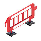 Пластиковый барьер штакетного типа P2000, пластиковое ограждение P2000, фото 2