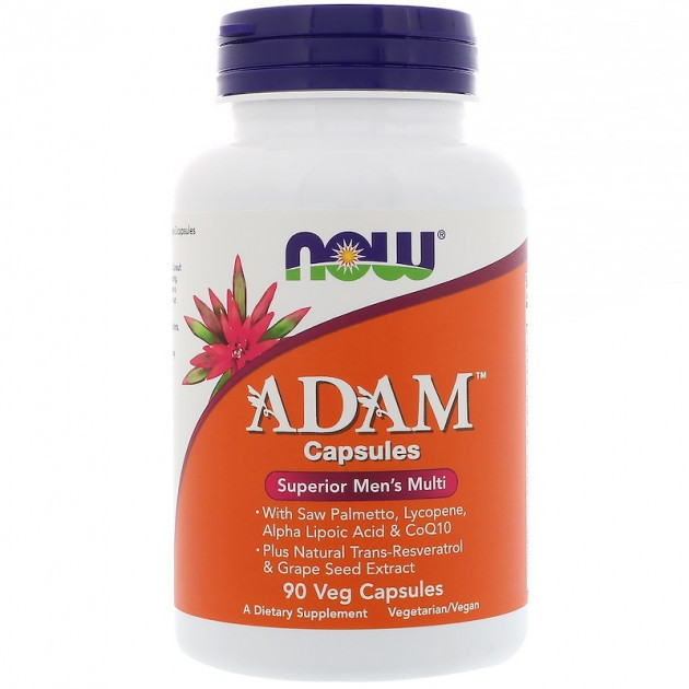 Эффективные мультивитамины для мужчин Now Foods, ADAM, 90 капсул