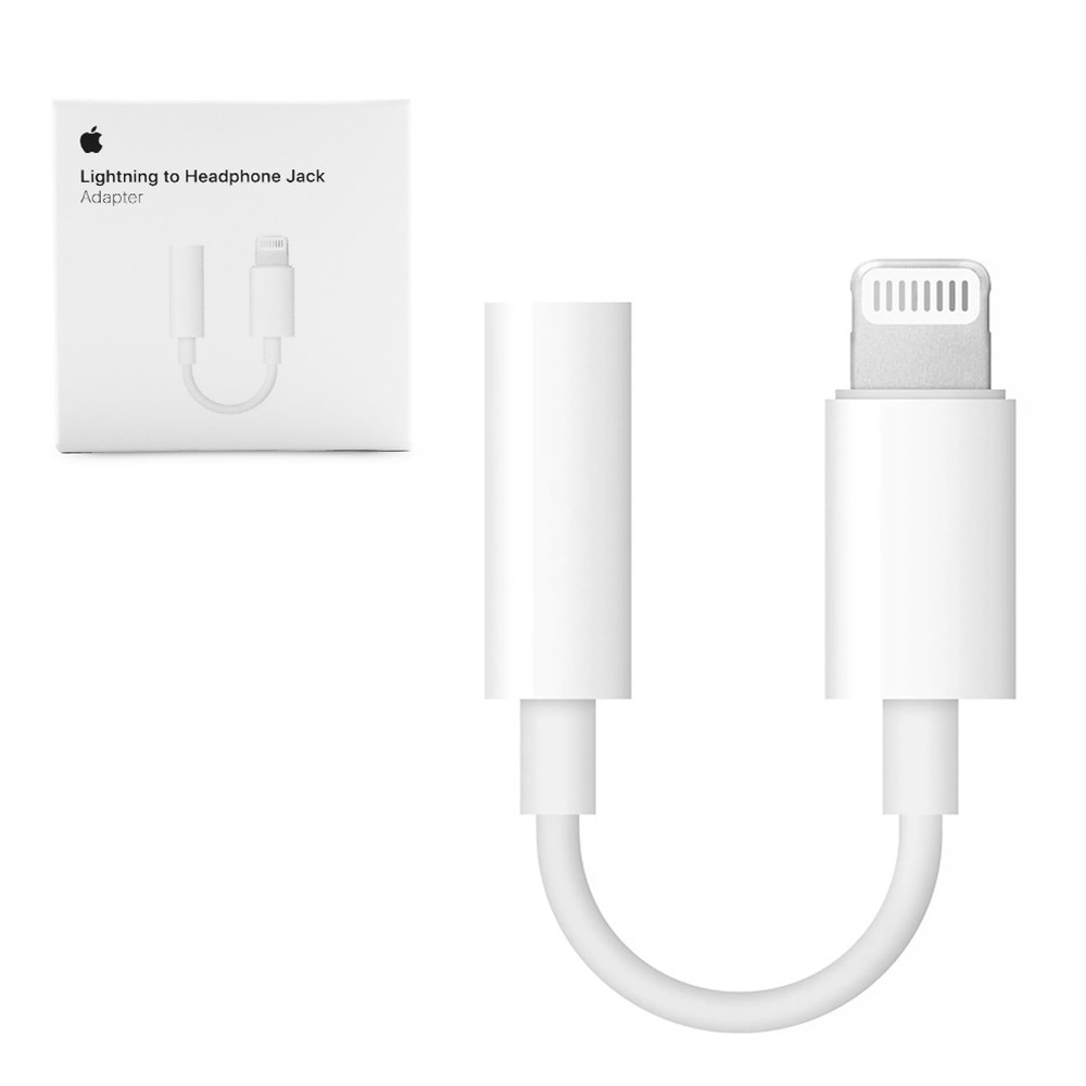 Адаптер Apple Lightning to 3.5 mm Headphone Jack Adapter Original White