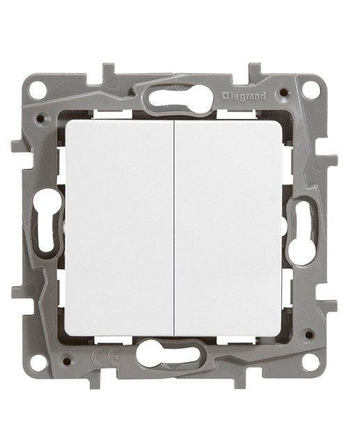 Legrand 672202 Выкл 2кл БЕЛ ETIKA