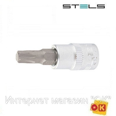 Головка с битой вставкой H5, квадрат 1/4, CrV Stels, фото 2