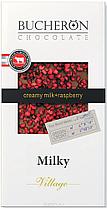 Bucheron молочный шоколад с кусочками малины в картоне  100гр (10шт - упак)