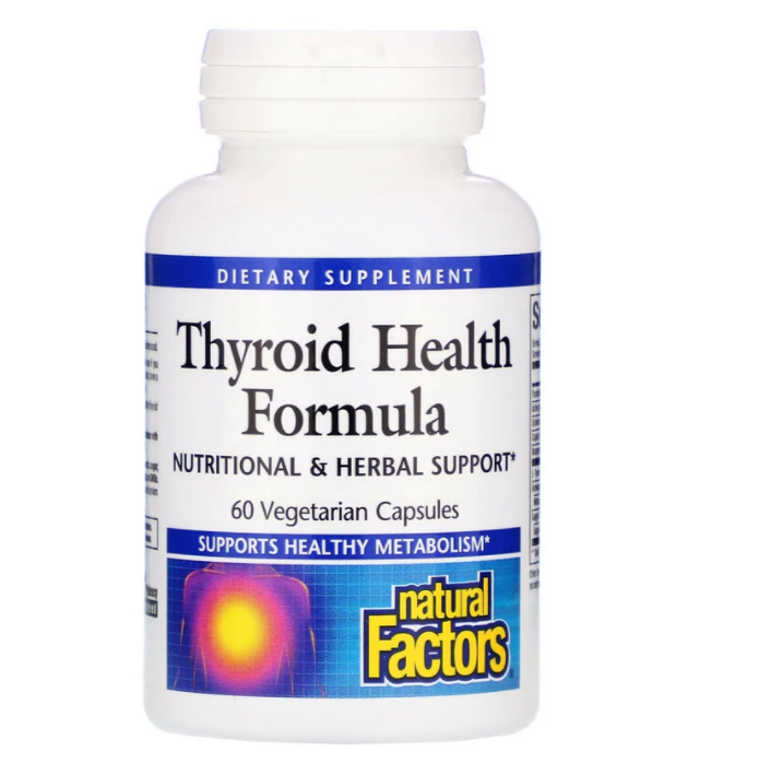 Natural Factors, Thyroid Health Formula, 60 Vegetarian Capsules