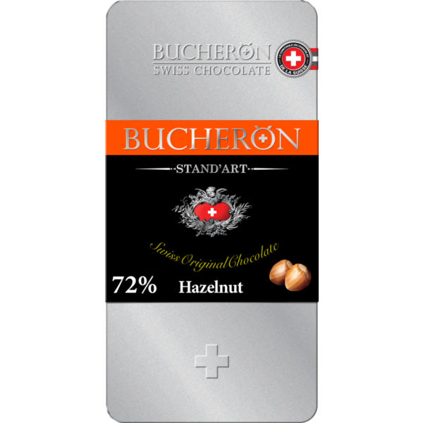 Bucheron горький шоколад с фундуком в железной упаковке  100гр (10шт - упак)