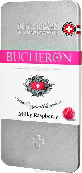 Bucheron молочный шоколад с малиной в железной упаковке  100гр (10шт - упак)
