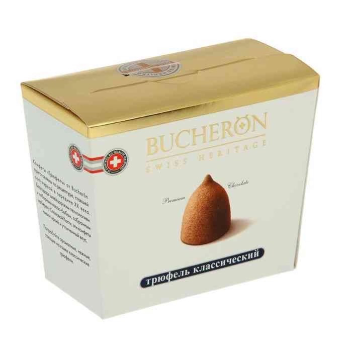 Bucheron шоколадные конфеты Трюфель классический в картоне  175гр (6шт - упак)