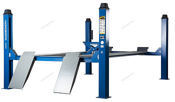 Подъемник четырехстоечный, c траверсой, г/п 4,5 тонны, для слесарных работ