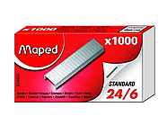 Скобы MAPED для степлера №24/6, 1000 шт/кор
