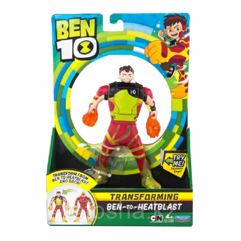 Ben 10 "Бен - Человек-огонь" фигурка-трансформер 18 см , 76691