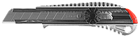 Металлический нож с винтовым фиксатором ПРО-18В, сегмент. лезвия 18 мм, ЗУБР Профессионал