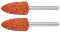 Конус ЗУБР абразивный шлифовальный на шпильке, P 120, d 9,5x19,0х3,2 мм, L 45мм, 2шт