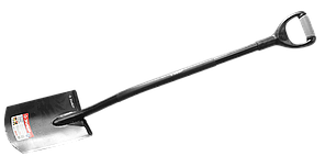 Лопата "АРТЕЛЬ" прямоугольная, стальной черенок, двухкомпонентная рукоятка, ЗУБР