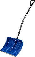 ЗУБР АРКТИКА лопата снеговая, пластиковая с алюминиевой планкой, эргономичный металлический черенок, V-ручка,, фото 1