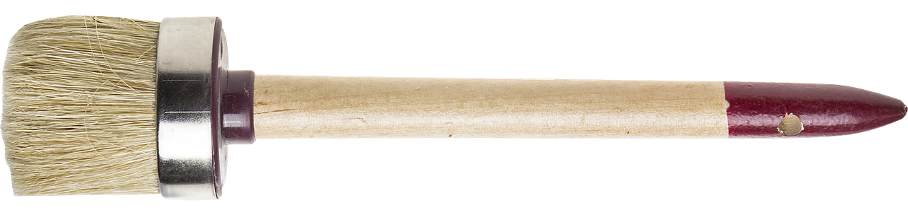 Кисть круглая ЗУБР "УНИВЕРСАЛ - МАСТЕР", светлая щетина, деревянная ручка, №18, 60мм - фото 1 - id-p35829235