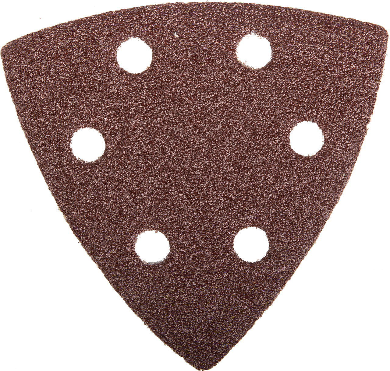 Треугольник шлифовальный ЗУБР "Мастер" универсальный на велкро основе, 6 отверстий, Р80, 93х93х93мм, 5шт