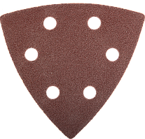 Треугольник шлифовальный ЗУБР "Мастер" универсальный на велкро основе, 6 отверстий, Р120, 93х93х93мм, 5шт