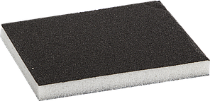Губка шлифовальная ЗУБР "Мастер" двухсторонняя, мягкий поролон, Р120, 123х98х12мм
