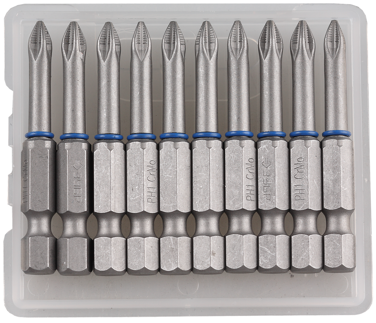 Биты ЗУБР "ЭКСПЕРТ" торсионные кованые, обточенные, хромомолибденовая сталь, тип хвостовика E 1/4", PH1, 50мм, - фото 1 - id-p3706180