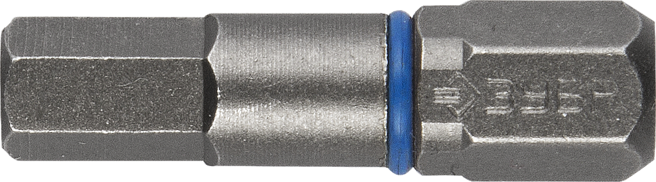 Биты ЗУБР "ЭКСПЕРТ" торсионные кованые, обточенные, хромомолибденовая сталь, тип хвостовика C 1/4", HEX5, - фото 1 - id-p102925