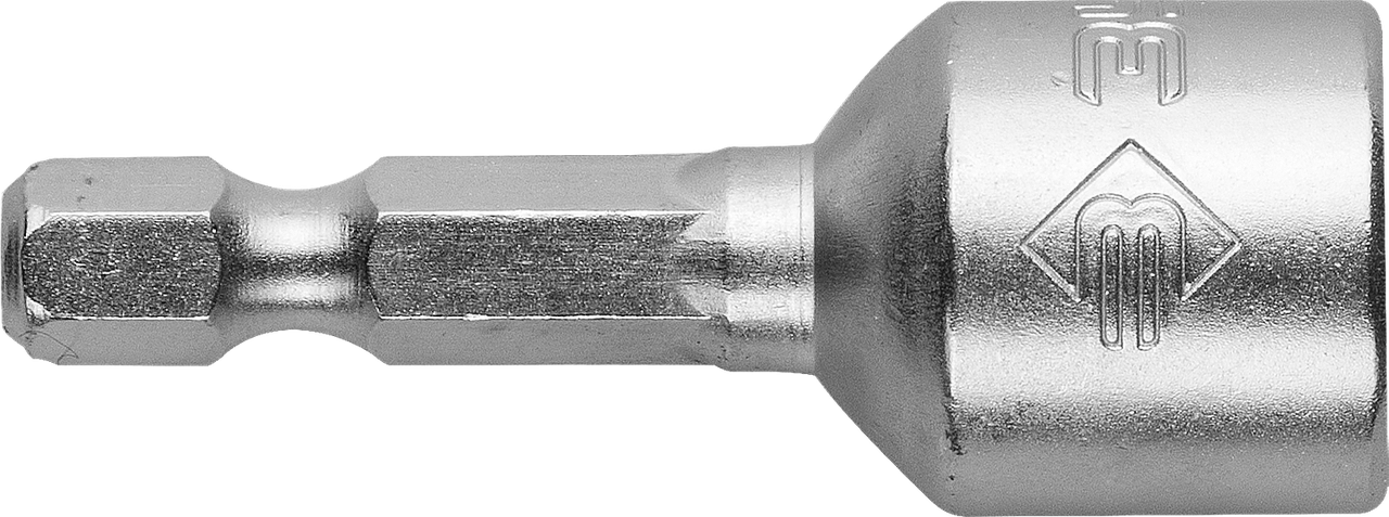 Биты ЗУБР "Мастер" с торцовой головкой, магнитные, Cr-V, тип хвостовика E 1/4", 12х45мм, 2шт - фото 1 - id-p3713244