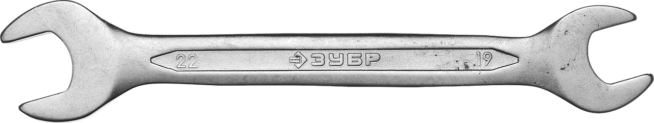 Рожковый гаечный ключ 19 x 22 мм, ЗУБР