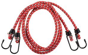 Шнур ЗУБР "Мастер" резиновый крепежный со стальными крюками, 60 см, d 8 мм, 2 шт
